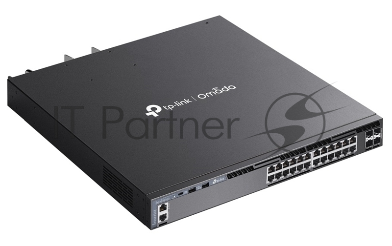 Стекируемый управляемый коммутатор 3го уровня TP-Link SG6428XHP Omada с 24 гигабитными портами PoE+ и 4 портами SFP+