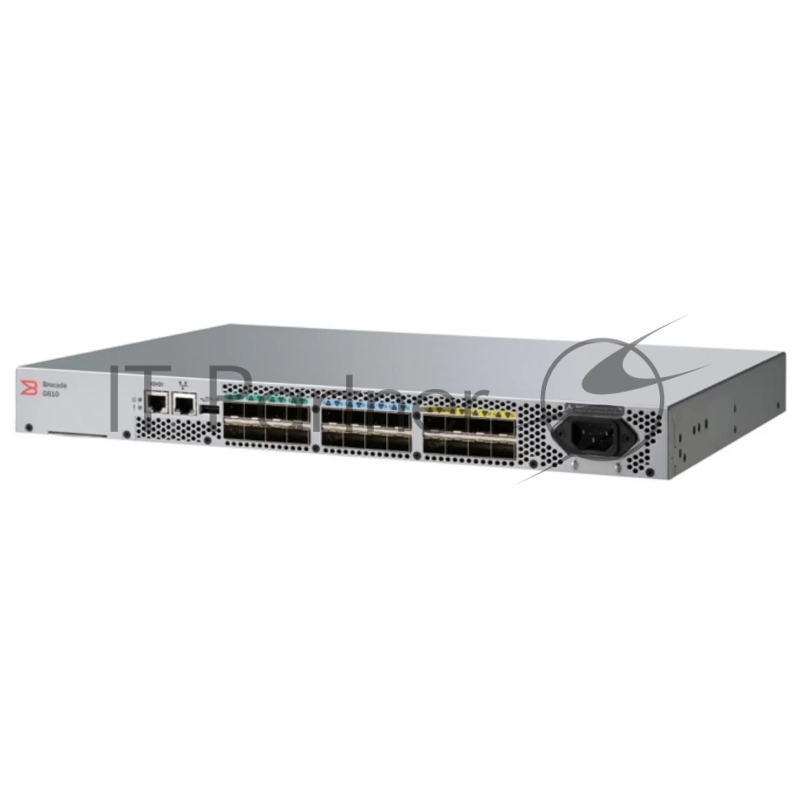 Коммутатор Brocade G610 24 ports/24 activated FC switch, incl 24x16Gb SFP+ transceivers (analog DS-6610B, SN3600B, SNS2624, DB610S), Ent Bundle