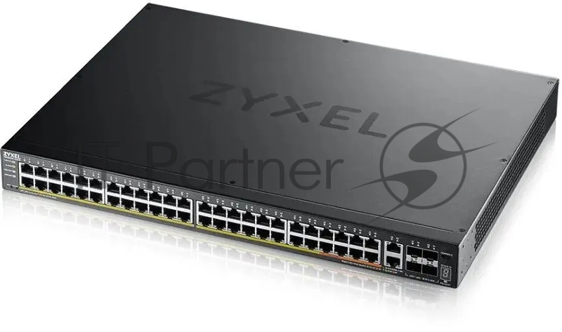 Коммутатор L3 Access Zyxel NebulaFlex Pro XGS2220-54FP, rack 19, 48xRJ-45: 1G PoE+ (8 из них PoE++), 2xRJ-45: 1/2.5/5/10G PoE++, 4xSFP+, бюджет PoE 960 Вт
