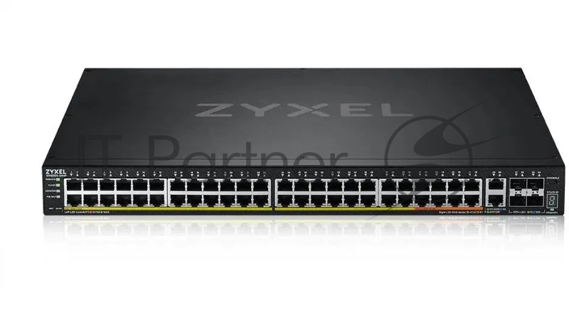 Коммутатор L3 Access Zyxel NebulaFlex Pro XGS2220-54FP, rack 19, 48xRJ-45: 1G PoE+ (8 из них PoE++), 2xRJ-45: 1/2.5/5/10G PoE++, 4xSFP+, бюджет PoE 960 Вт