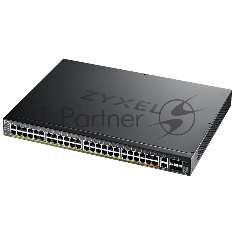 Коммутатор L3 Access Zyxel NebulaFlex Pro XGS2220-54FP, rack 19, 48xRJ-45: 1G PoE+ (8 из них PoE++), 2xRJ-45: 1/2.5/5/10G PoE++, 4xSFP+, бюджет PoE 960 Вт