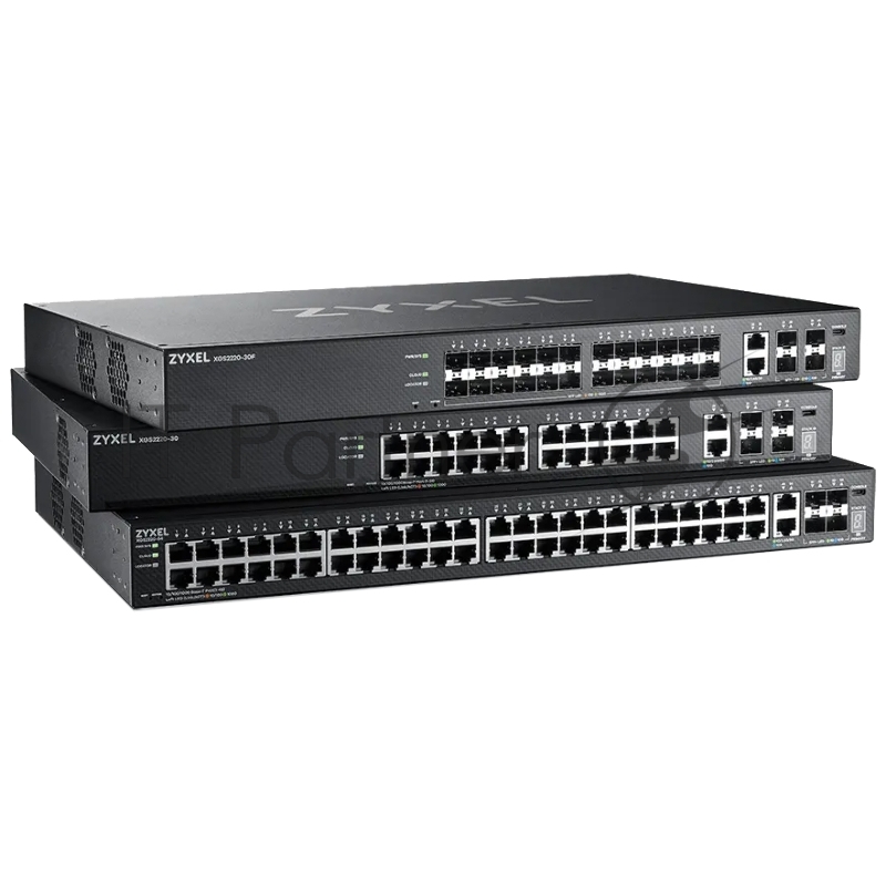 Коммутатор L3 Access Zyxel NebulaFlex Pro XGS2220-54, rack 19, 48xRJ-45: 1G, 2xRJ-45: 1/2.5/5/10G, 4xSFP+