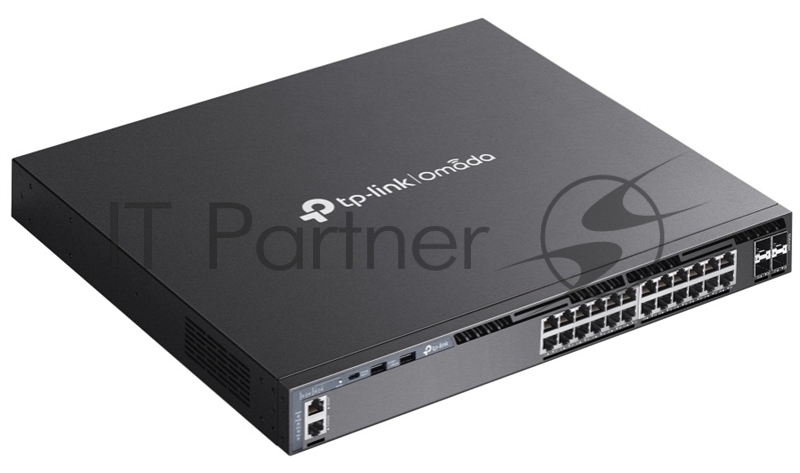 Стекируемый управляемый коммутатор 3 го уровня TP-Link SG6428X Omada с 24 гигабитными портами и 4 портами SFP+