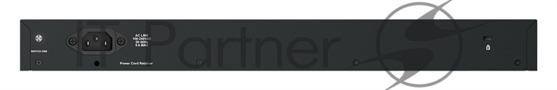 Неуправляемый коммутатор D-Link DGS-1026MP/B2A с 24 портами 10/100/1000Base-T, 2 комбо-портами 100/1000Base-T/SFP (24 порта PoE 802.3af/at, PoE-бюджет 370 Вт)