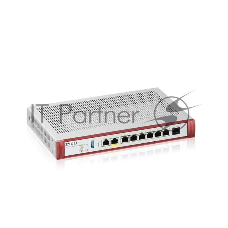 Межсетевой экран Zyxel USG FLEX 200H, Rack, 2xRJ-45: 1/2.5G (LAN/WAN), 6xRJ-45: 1G (LAN/WAN), 1xUSB3.0 **