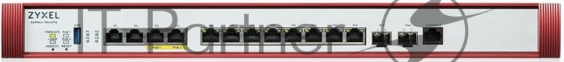 Межсетевой экран Zyxel USG FLEX 700H с подпиской Gold на 1 год (AS, AV, CF, IDP/DPI, Sandboxing, SecuReporter), Rack, 2xSFP+ (LAN/WAN), 2xRJ-45: 1/2.5/5/10G PoE+ (LAN/WAN), 2xRJ-45: 1/2.5G (LAN/WAN),