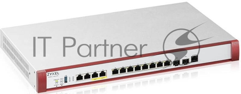 Межсетевой экран Zyxel USG FLEX 700H с подпиской Gold на 1 год (AS, AV, CF, IDP/DPI, Sandboxing, SecuReporter), Rack, 2xSFP+ (LAN/WAN), 2xRJ-45: 1/2.5/5/10G PoE+ (LAN/WAN), 2xRJ-45: 1/2.5G (LAN/WAN),