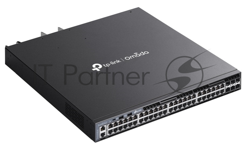 Стекируемый управляемый коммутатор TP-Link SG6654XHP 3го уровня Omada с 48 гигабитными портами PoE+ и 6 портами SFP+
