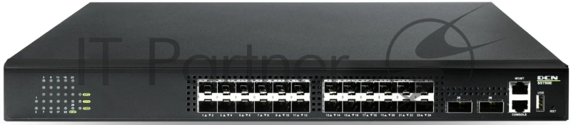 Коммутатор Yunke L3- 40G Switch (24x 10G(SFP+) + 2x 40GbE(QSFP)Redundant fixed AC + 48V DC power,3 fixed Auto-adjusted fan units, support static routing