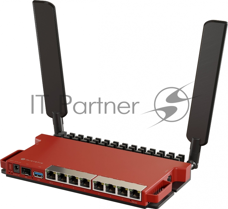 Роутер беспроводной MikroTik L009UiGS-2HaxD-IN AX600 10/100/1000BASE-TX, 2.4Ггц, 8*1Gbit, 1*SFP 2.5Gbit