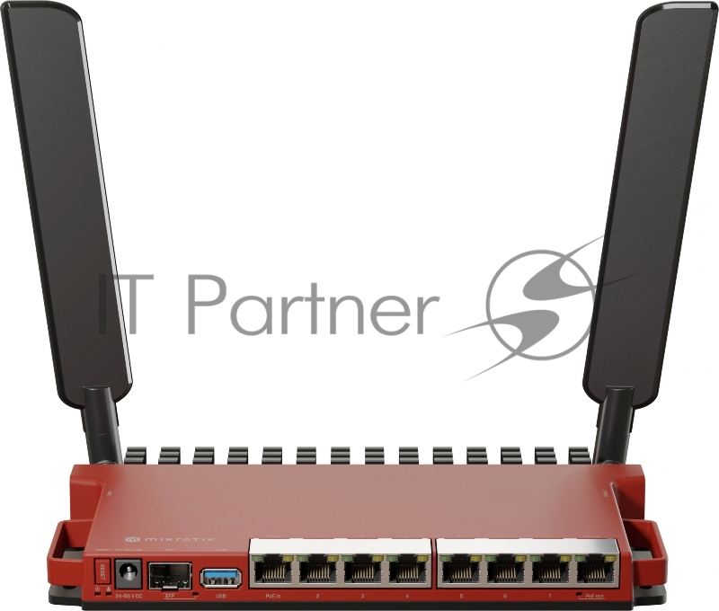 Роутер беспроводной MikroTik L009UiGS-2HaxD-IN AX600 10/100/1000BASE-TX, 2.4Ггц, 8*1Gbit, 1*SFP 2.5Gbit