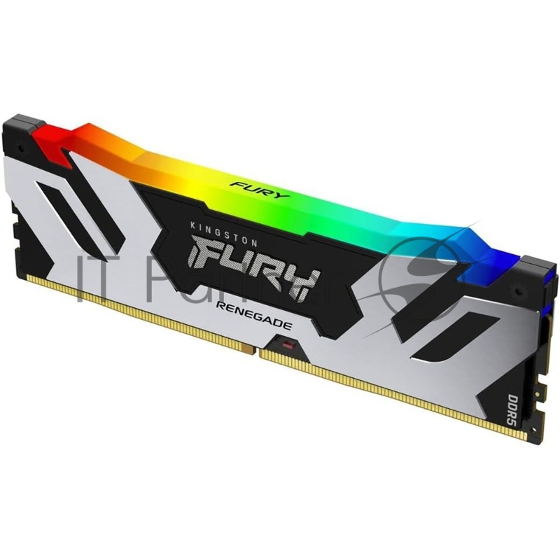 Модуль памяти Kingston 96GB DDR5 6400 FURY Renegade Silver/Black RGB XMP Non-ECC Unbuffered DIMM (Kit 2*48gb) 2RX8 32-39-39 1.4V 288-pin 24Gbit