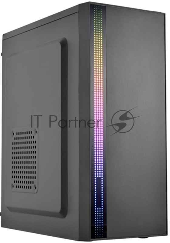 Корпус ATX Filum S17 черный, без БП, RGB strip, USB 3.0