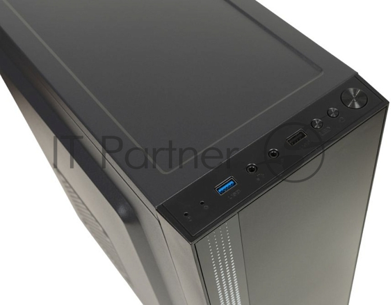 Корпус ATX Filum S17 черный, без БП, RGB strip, USB 3.0