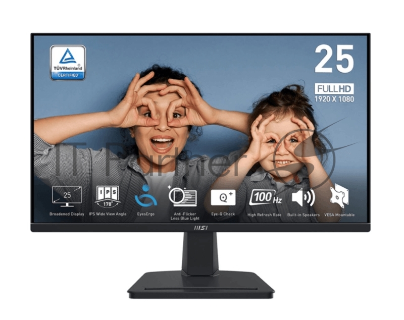 Монитор LCD PRO MP251 24.5 16:9 1920х1080(FHD) IPS, nonGLARE, 100 Hz, 300 cd/m2, H178°/V178°, 1300:1, 16.7M, 1ms, VGA, HDMI, Tilt, Speakers, 1Y, Black