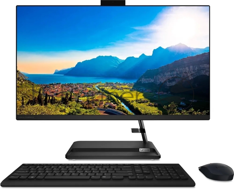 Моноблок Lenovo IdeaCentre AIO 3 27ALC6 27 FHD (1920x1080) IPS 250N, Ryzen 7 7730U, 2x8GB SO-DIMM DDR4-3200, 512GB SSD M.2, Radeon Graphics, WiFi 6, BT, 0.5MP Cam, USB KB&Mouse, NoOS, Black, 1Y