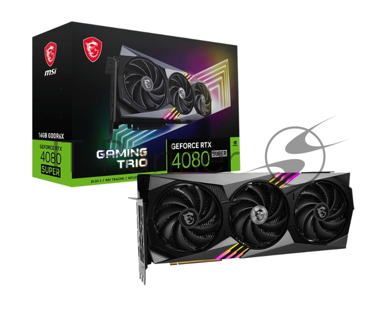 Видеокарта PCIE16 RTX4080 SUPER 16GB 4080 SUPER 16G GAMING TRIO MSI