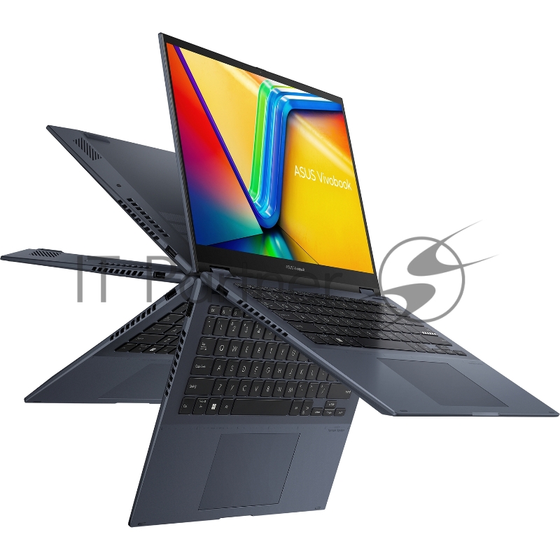 Ноутбук ASUS TP3402VA-LZ350W flip 14(1920x1200 (матовый) IPS)/Touch/Intel Core i5 1335U(1.3Ghz)/16384Mb/512PCISS UHD Graphics/Cam/BT/WiFi/50WHr/war 1y/1.5kg/Quiet Blue/Win11Home + NumberPad стилус
