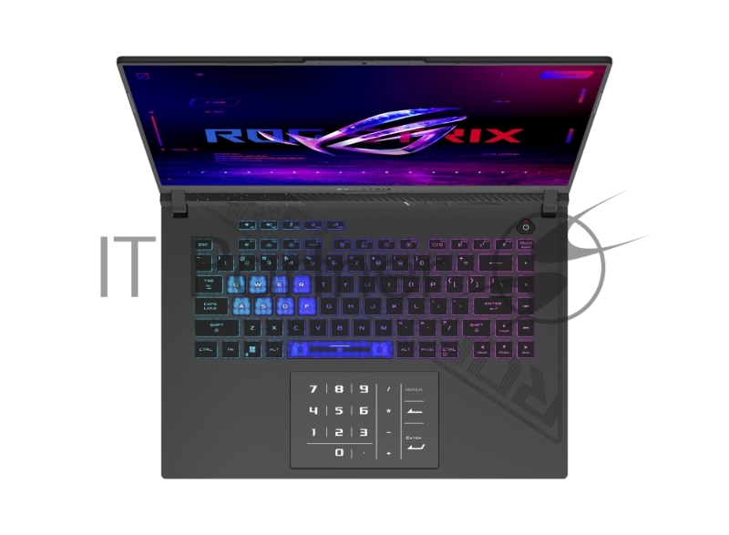 Ноутбук ASUS ROG Strix G16 G614JV-N4190 16(2560x1600 (матовый, 240Hz, 3ms) IPS)/Intel Core i7 13650HX(2.6Ghz)/16384Mb/512PCI GeForce RTX4060(8192Mb)/Cam/BT/WiFi/90 1y/2.5kg/Eclipse Gray/DOS