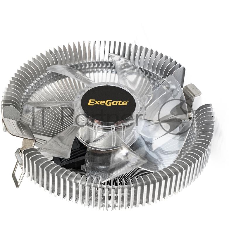 Кулер ExeGate Wizard EE91-PWM.RED (Al, LGA775/1150/1151/1155/1156/120 TDP 75W, Fan 90mm, PWM, 800-2400RPM, Hydro bearing, 4pin, 11-24db, 215г, красная подсветка, с термопастой, на защелках, Co