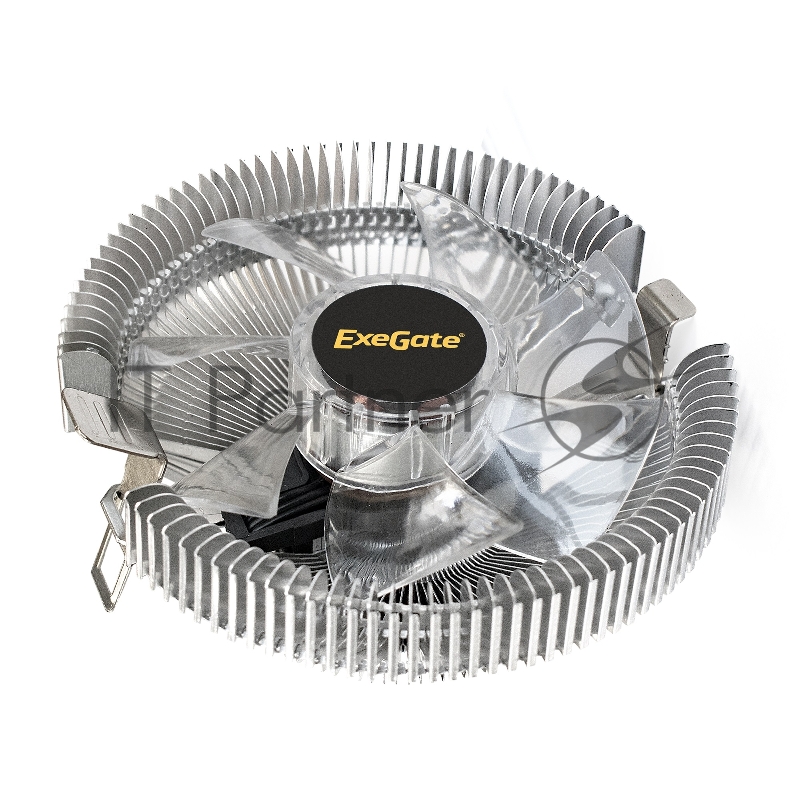 Кулер ExeGate Wizard EE91-PWM.RED (Al, LGA775/1150/1151/1155/1156/120 TDP 75W, Fan 90mm, PWM, 800-2400RPM, Hydro bearing, 4pin, 11-24db, 215г, красная подсветка, с термопастой, на защелках, Co