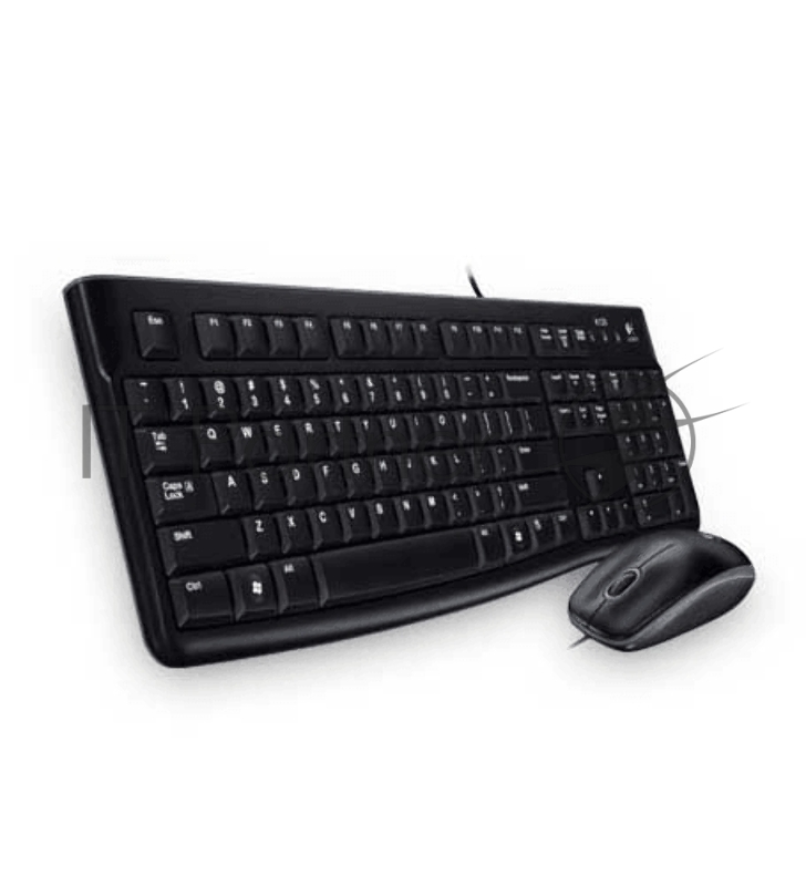 Комплект Logitech Desktop MK120 (920-002589) клавиатура K120 черная, мышь M100, цвет черный, USB, RTL (неоригинальная гравировка)