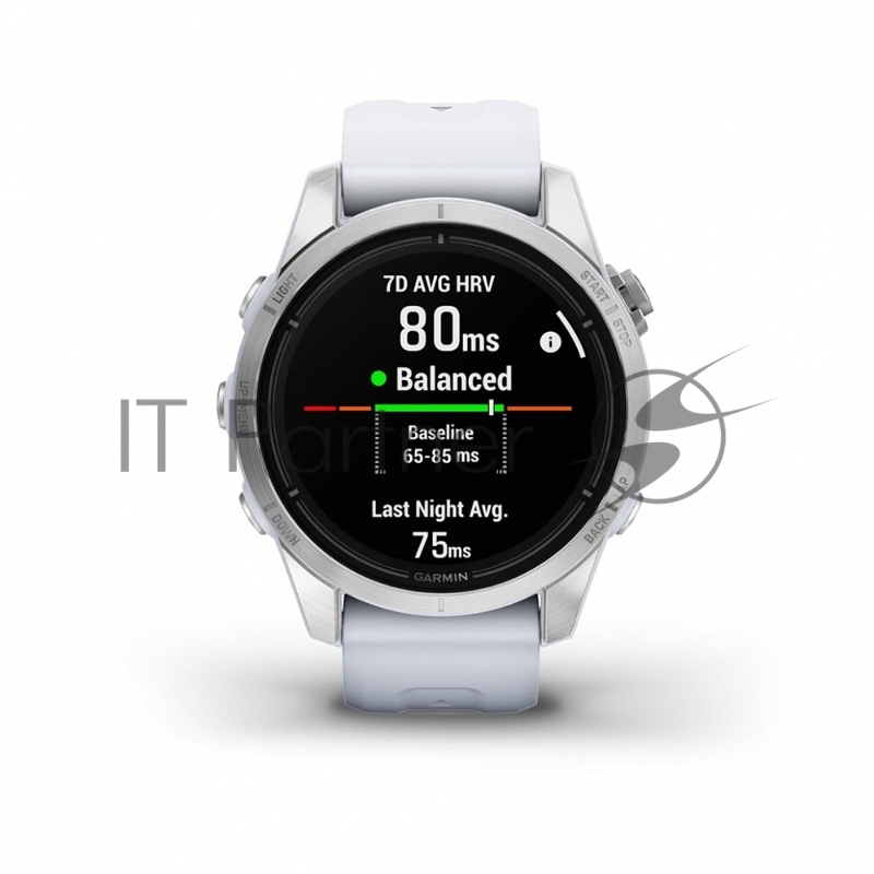 Часы Garminn EPIX PRO g2 42mm SS Whitestone 010-02802-01 26219 753759317959