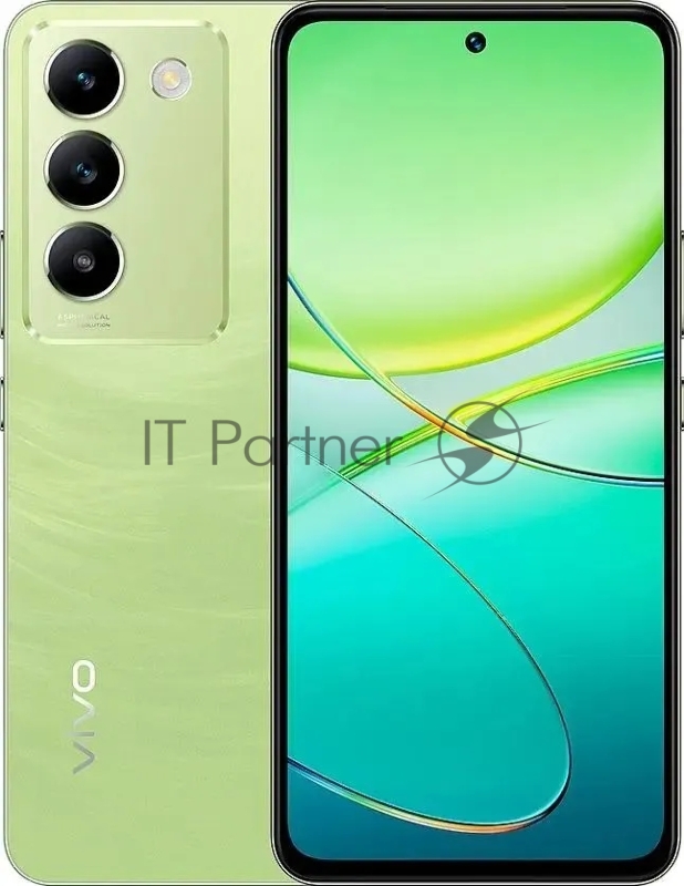 Смартфон VIVO V30 Lite Green, 17,01 см (6.67) 2400 x 1080, 2,8 ГГц+1,9 ГГц, 8 Core, 8GB RAM, 128GB, 1 ТБ, 50 МП + 2 МП/8Mpix, 2 Sim, 2G, 3G, LTE, BT v5.0, Wi-Fi, NFC, GPS, Type-C, 5000mAh, Android 14, 196 г, 163,17 ммx75,85 ммx7,95 мм