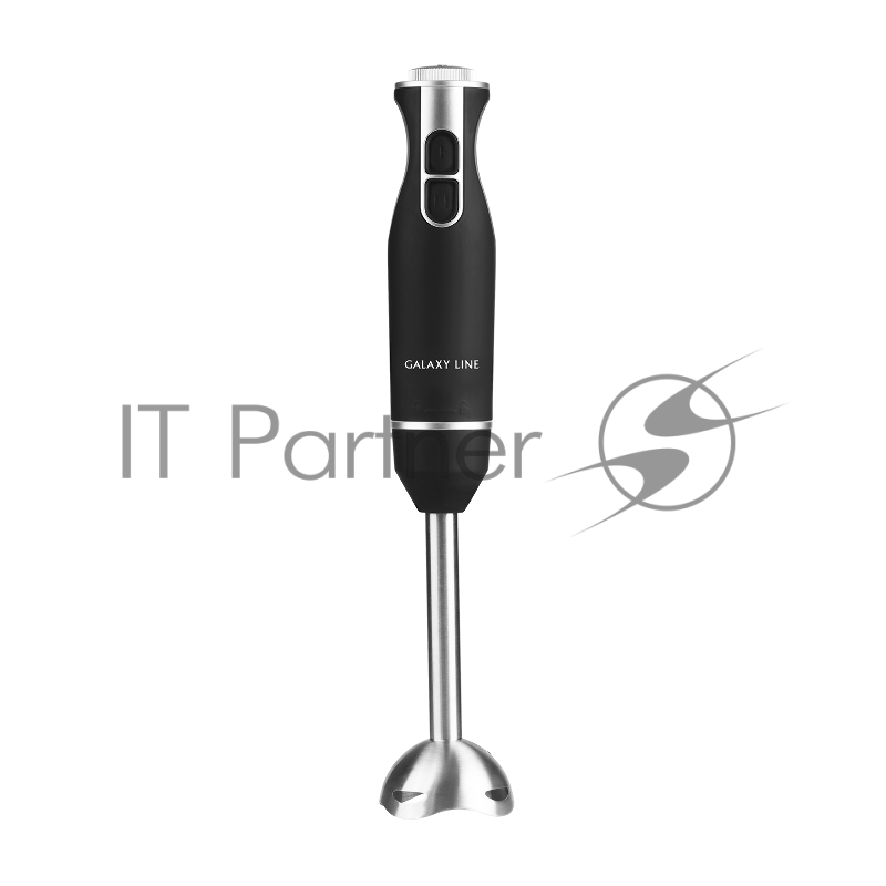 Блендер GALAXY LINE GL 2147, черный с серебристым, погружной, 800 Вт, 15 000 об/мин, плавная регулировка скорости + режим «ТУРБО», насадка из нержавеющей стали AISI 304, медный двигатель DC, защита от разбрызгивания, книга рецептов