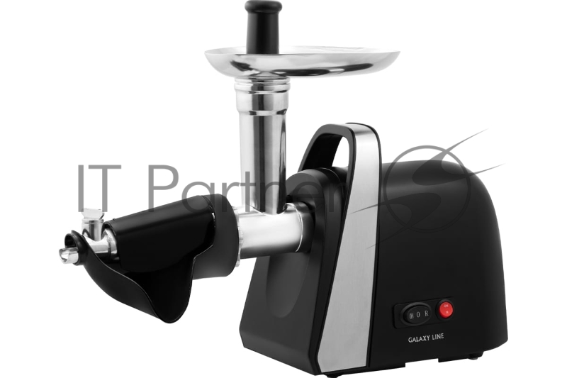 Мясорубка электрическая GALAXY LINE GL 2419, черный, 1600 Вт, производительность 1,5 кг в мин, функция «Реверс», защита двигателя от перегрузки, металлический лоток для мяса, три диска для приготовления фарша - 3 мм, 5 мм и 7 мм, насадки для приготов