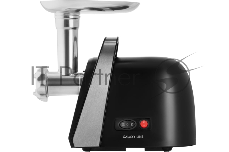 Мясорубка электрическая GALAXY LINE GL 2419, черный, 1600 Вт, производительность 1,5 кг в мин, функция «Реверс», защита двигателя от перегрузки, металлический лоток для мяса, три диска для приготовления фарша - 3 мм, 5 мм и 7 мм, насадки для приготов