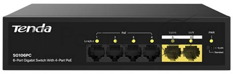 Коммутатор TENDA SG106PC 6PORT 10/100/1000M