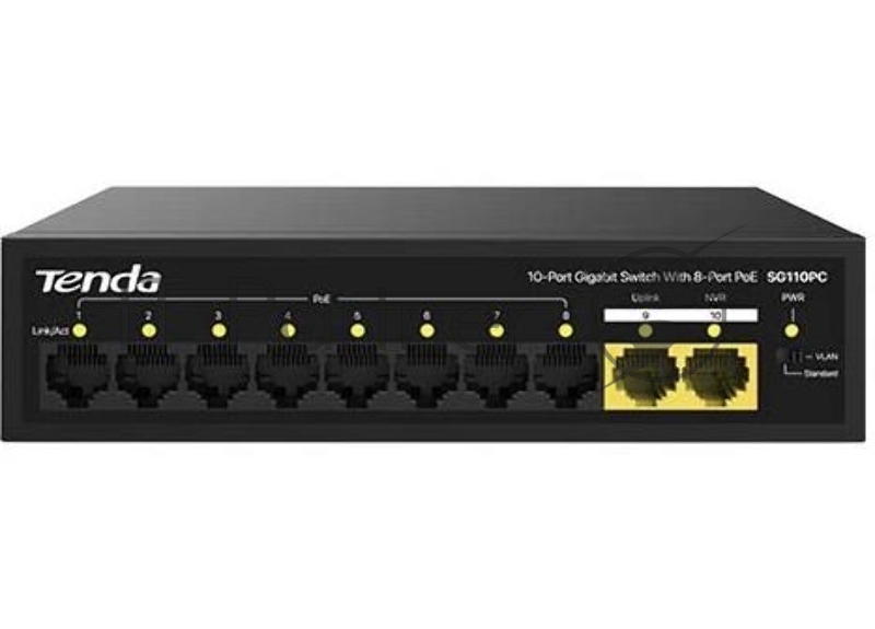 Коммутатор TENDA SG110PC 10PORT 10/100/1000M