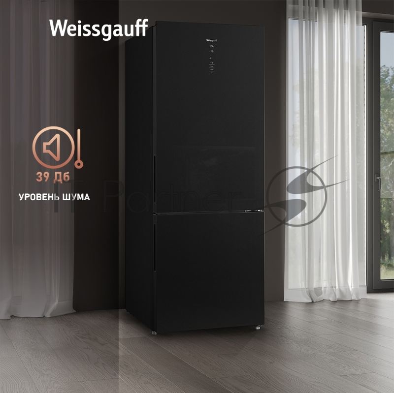 Холодильник WEISSGAUFF WRK 1970 DBG INVERTER NO FROST BLACK