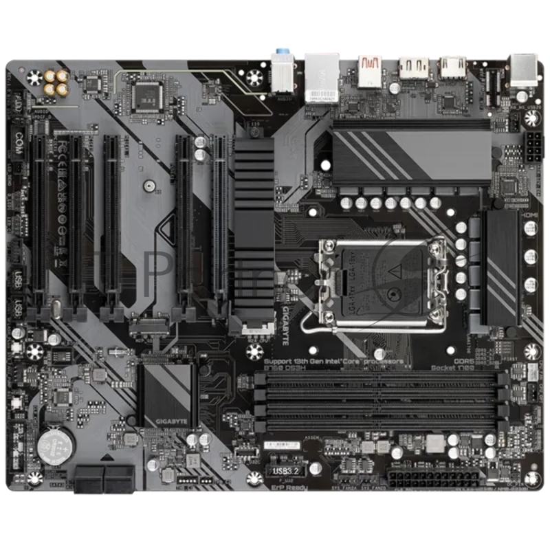 Материнская плата GIGABYTE H610M H V2, LGA1700, H610, 2*DDR5, 4*SATA, 1*M.2, 2*USB 3.2, 4*USB 2.0, 1*PCIx16, 1*PCIx1, D-Sub+HDMI, mATX