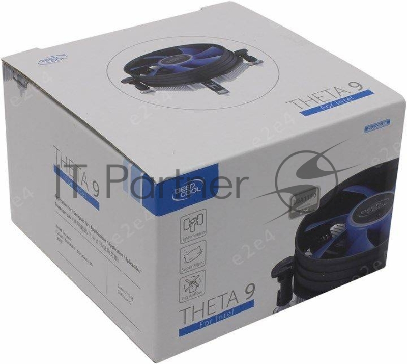 Кулер Deepcool THETA 9 {Soc-1150/1155/1156, 3pin, 23dB, Al, 82W, 269g, push-pin, low-profile}