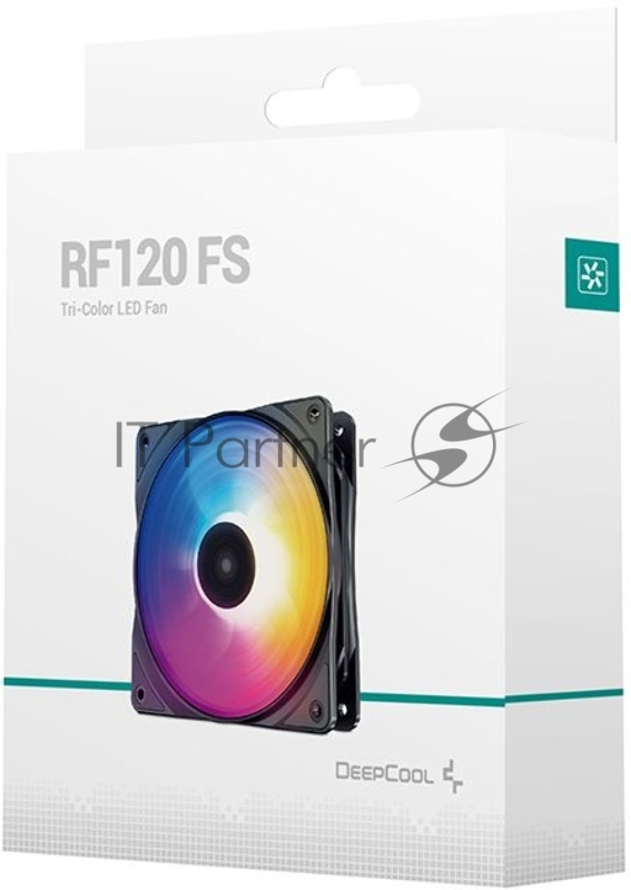 Вентилятор DEEPCOOL RF120FS RGB 120x120x25мм (96шт./кор, PWM, RGB подсветка, 500-1500об/мин) Retail