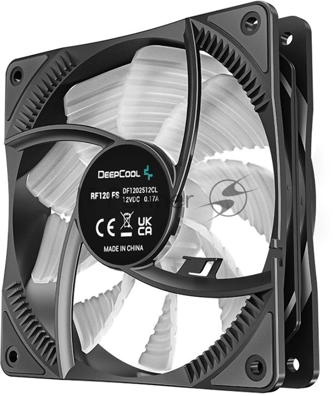 Вентилятор DEEPCOOL RF120FS RGB 120x120x25мм (96шт./кор, PWM, RGB подсветка, 500-1500об/мин) Retail