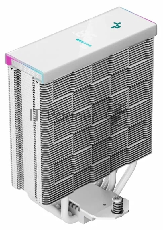 Кулер DEEPCOOL AK400 DIGITAL WH LGA1700/1200/115X/AM5/AM4 (18шт/кор, TDP 260W, PWM, Fan 120mm, 4 тепл. трубки, ARGB, белый) RET