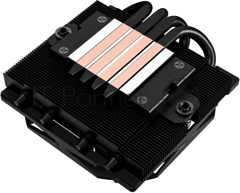 Кулер для процессора ID-COOLING IS-37-XT BLACK LGA1700/1200/115X/AM5/AM4 низкопрофильный высота 37mm (24шт/кор, TDP 95W, PWM, 3 тепл.трубки прямого контакта, FAN 92mm, черный) BOX