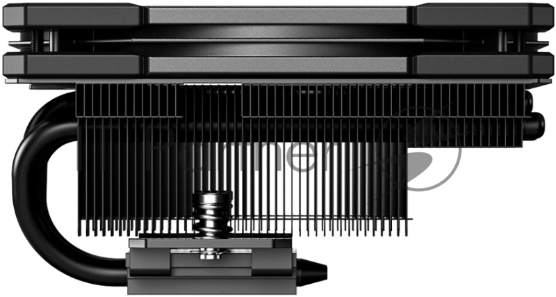 Кулер для процессора ID-COOLING IS-65-XT BLACK LGA1700/1200/115X/AM5/AM4 низкопрофильный высота 65mm (18шт/кор, TDP 125W, PWM, 4 тепл.трубок + медная база, FAN 120mm, черный) BOX