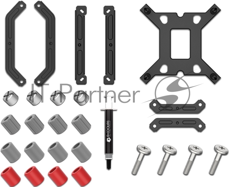 Кулер для процессора ID-COOLING IS-65-XT BLACK LGA1700/1200/115X/AM5/AM4 низкопрофильный высота 65mm (18шт/кор, TDP 125W, PWM, 4 тепл.трубок + медная база, FAN 120mm, черный) BOX