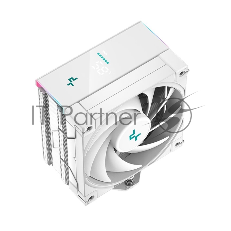 Вентилятор для процессора DeepCool AK400 DIGITAL Socket 1700/115X/1200/AM5/AM4, 120mm, 1850rpm, 28 дБА, 220W, PWM 4-pin, Al-Cu (R-AK400-WHADMN-G)