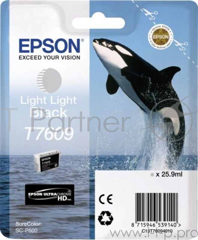 Картридж EPSON T7609 светло-серый для SC-P600