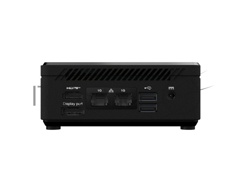 Неттоп MSI Cubi N ADL Intel Processor N200, 4Gb DDR4 SO-DIMM, 128GB SSD M.2, Intel UHD Graphics, noDVD, WiFi, BT, 65W, no keyboard&mouse, WinPro11, 1y war-ty