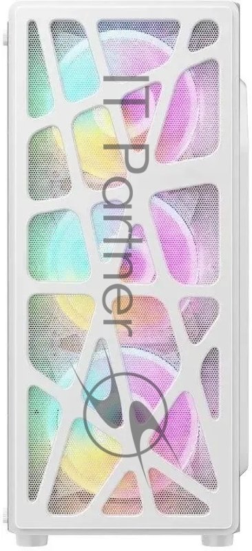 Корпус Formula Mana белый без БП ATX 3x120mm 1xUSB2.0 1xUSB3.0 audio bott PSU