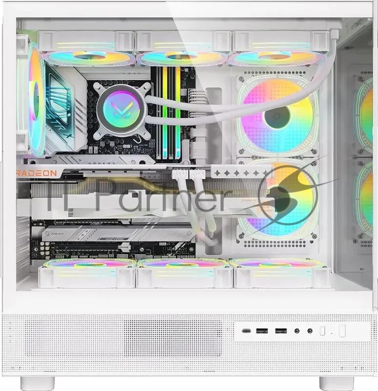 Корпус Formula Crystal Z8 COSMIC белый без БП ATX 3x120mm 5x140mm 1xUSB2.0 1xUSB3.0 1xUSB3.1 audio bott PSU