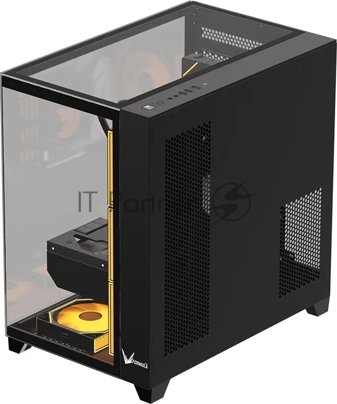 Корпус Formula Crystal Z9 FLOE черный без БП ATX 2xUSB3.0 audio bott PSU