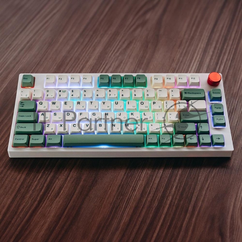Клавиатура Epomaker TH80 Pro Keyboard Gateron Blue White Botanic Garden