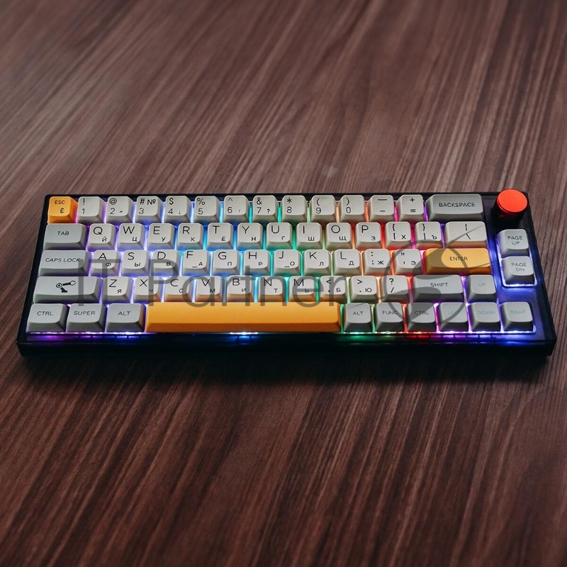 Клавиатура Epomaker TH66 Pro Keyboard Flamingo Black Theory